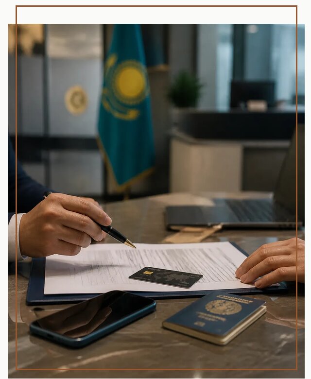Открытие счета и банковской карты в Казахстане в Ухте